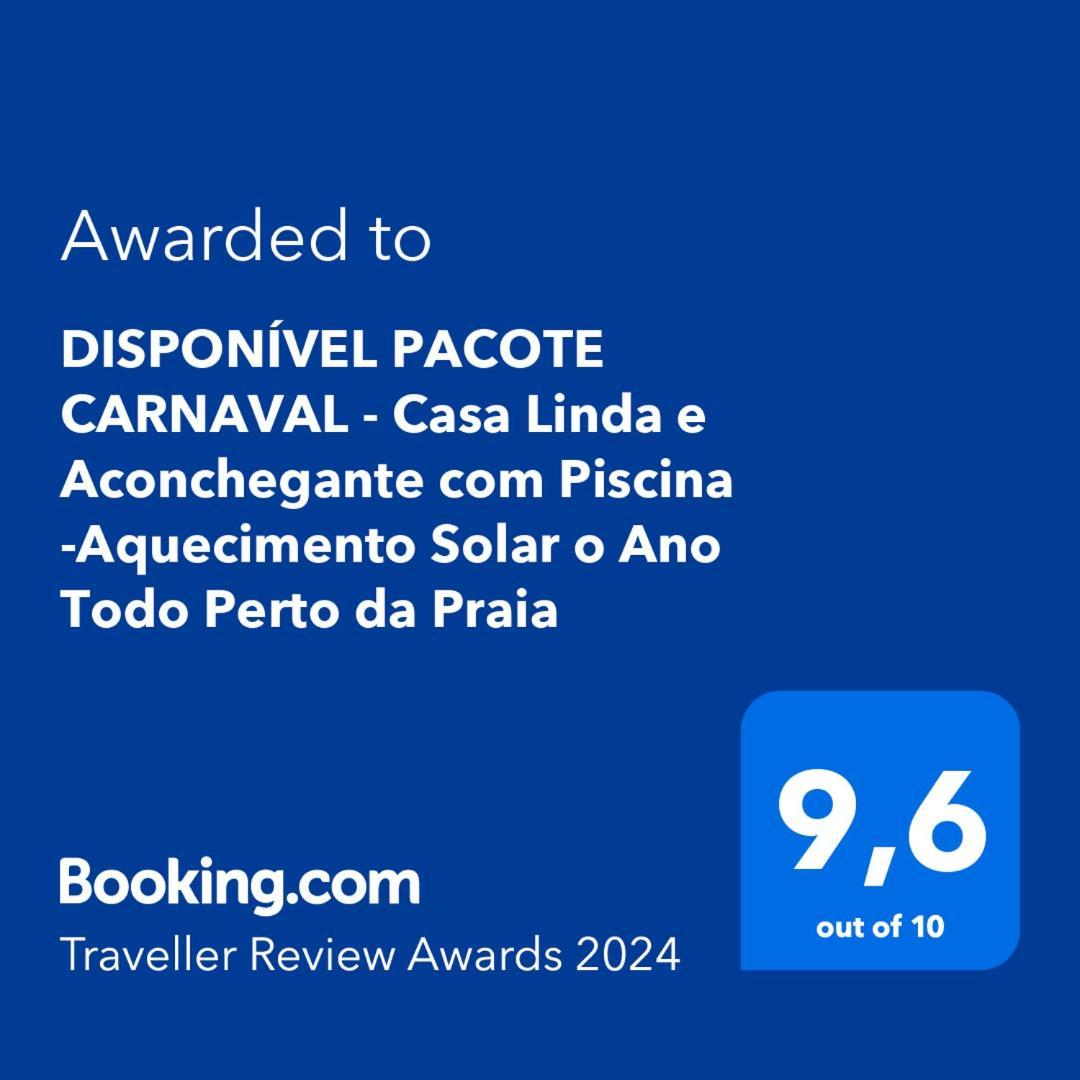 Casa Linda E Aconchegante Com Piscina -Aquecimento Solar O Ano Todo Perto Da Praia Прая-Гранді Екстер'єр фото